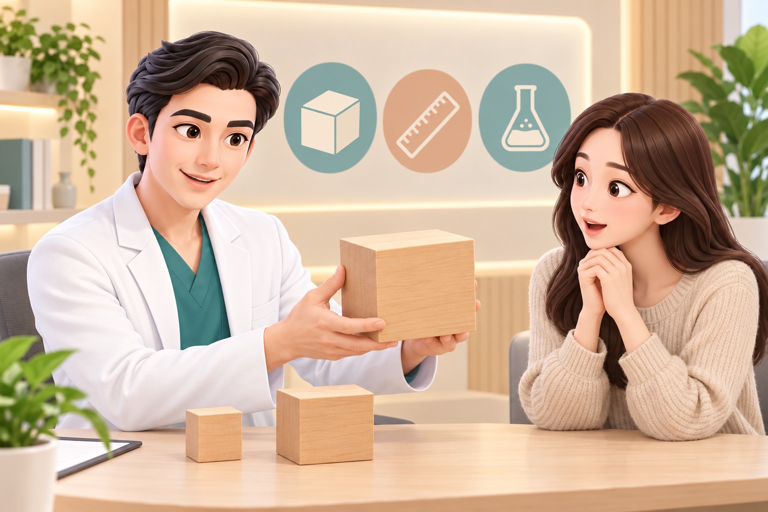 부피는 길이의 세제곱에 비례한다는 설명