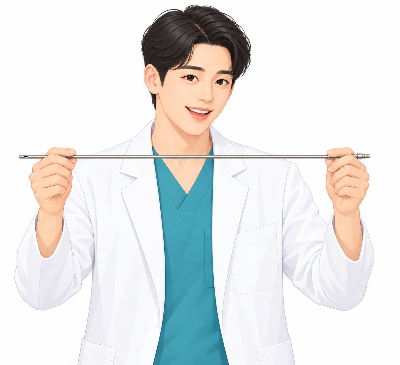 가는 흡입관(캐뉼라)을 설명하는 그림