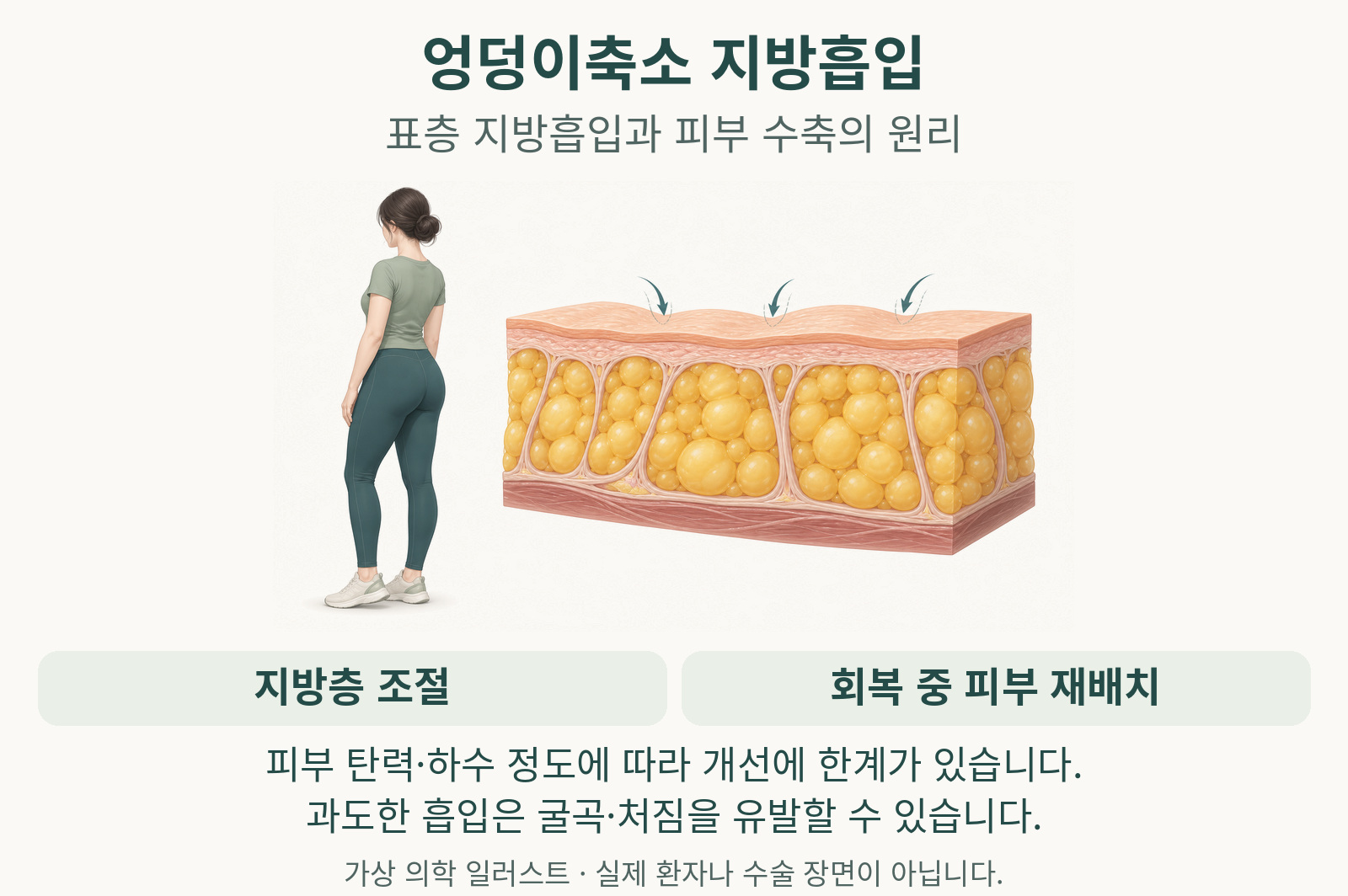 엉덩이 라인을 손으로 짚어보는 여성 체형 이미지